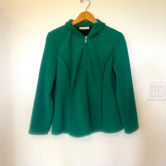 Coldwater Creek Jackets & Blazers - Coldwater Creek Women’s M quarter-zip fleece Winter Comfy Travel Grandmacore